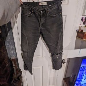 Levi's 505 regular fit grey jeans